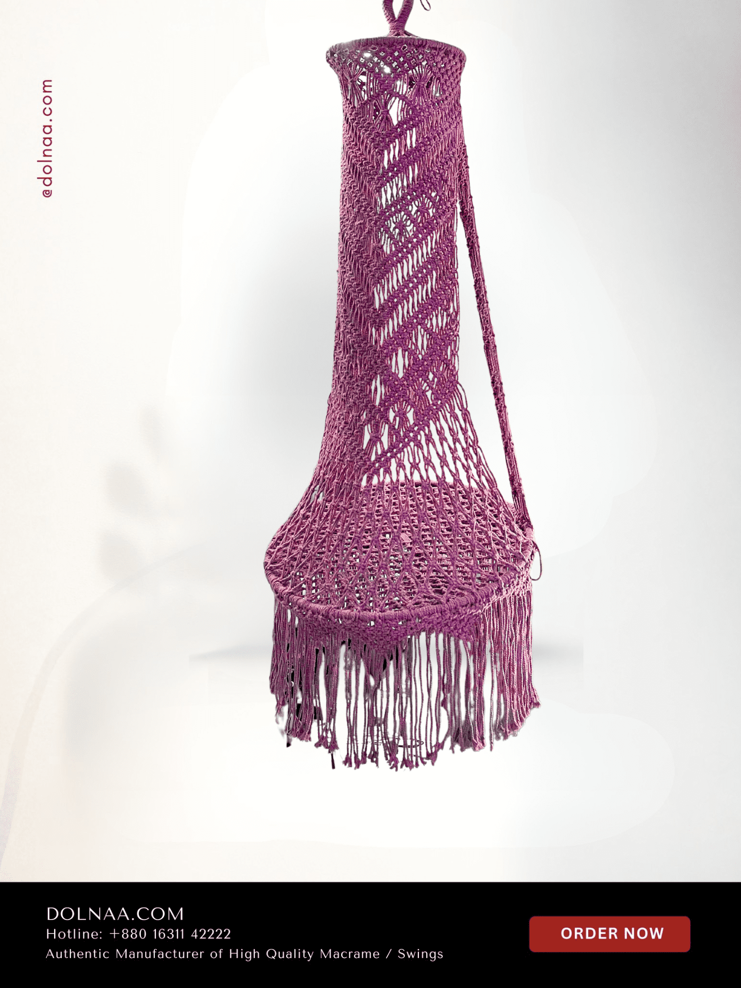 Signature Macrame Swing Bou Dolna 30″ - Image 3